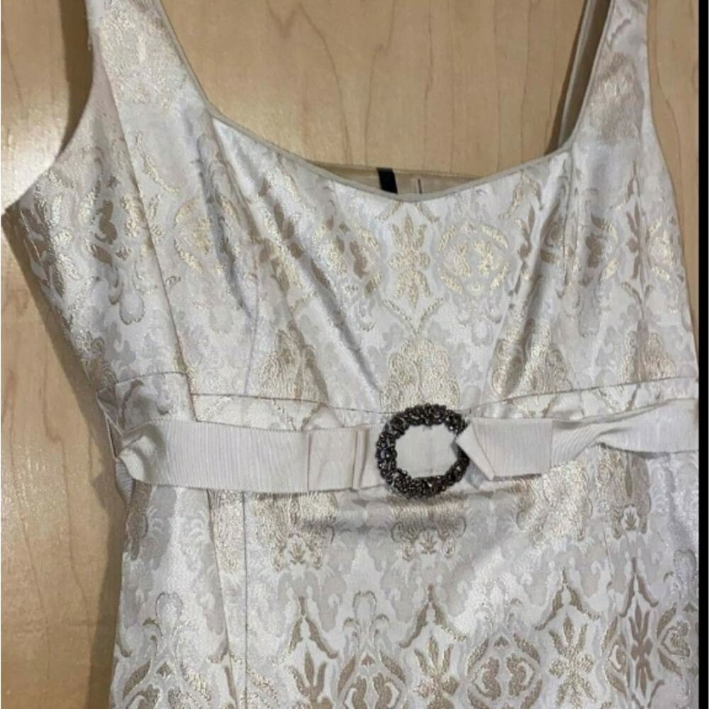 T Tahari Golden Printed Cocktail Dress - Picture 8 of 16